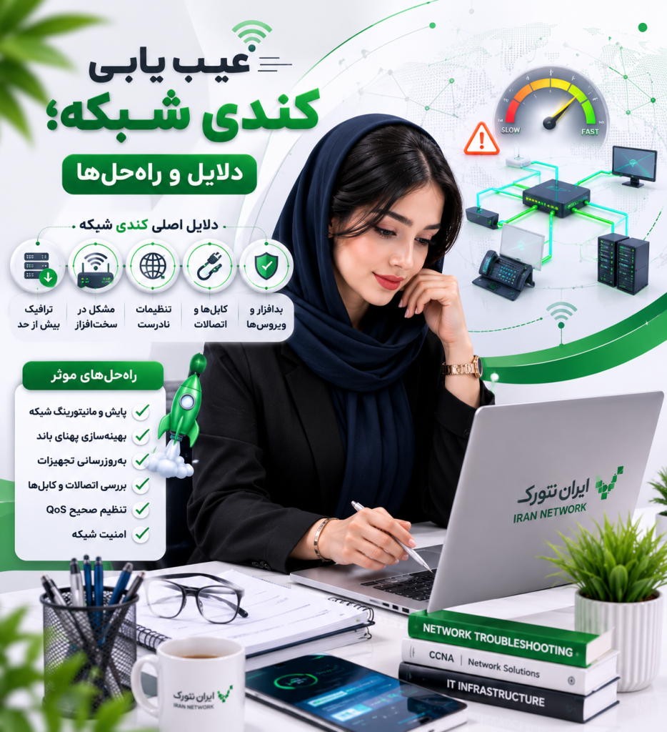 عیب‌یابی کندی شبکه؛ دلایل و راه‌حل‌ها